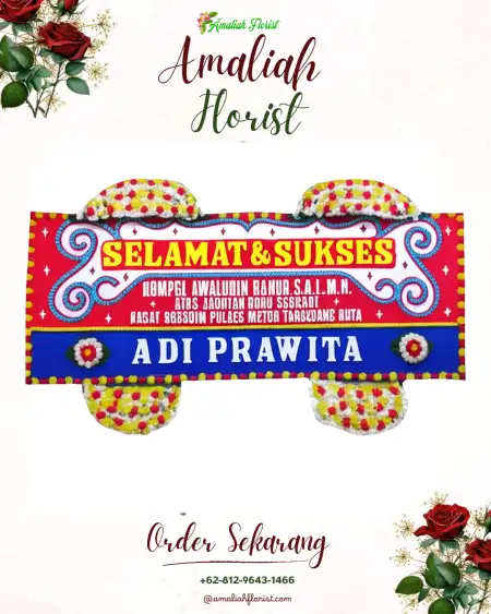 Papan Bunga Ucapan Selamat Penggawa Lima